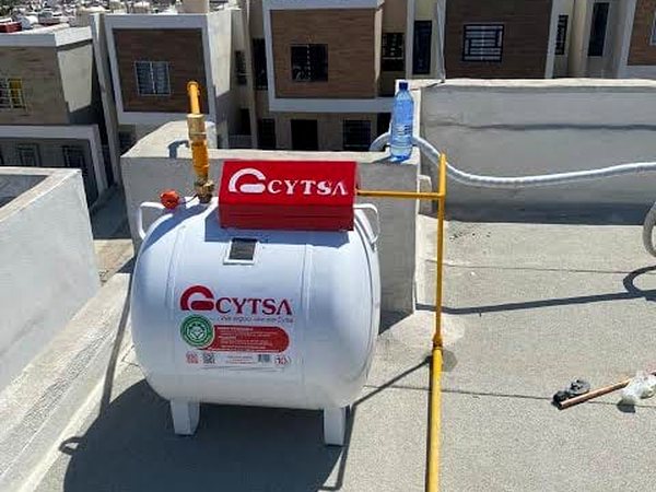 Tanque estacionario CYTSA instalado en azotea por I Green